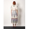 Flounced cotton dress