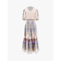 Flounced cotton dress