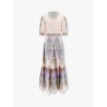 Flounced cotton dress