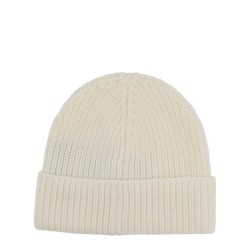 RIBBED BEANIE WITH LOGO