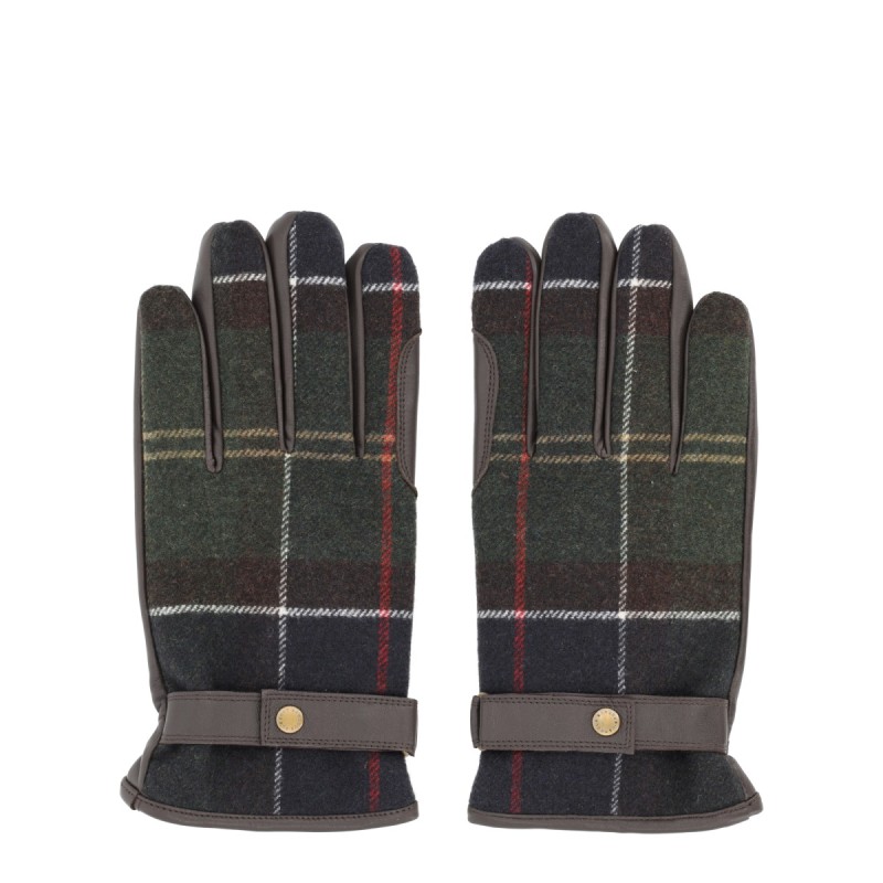 GLOVES WITH TARTAN PATTERN