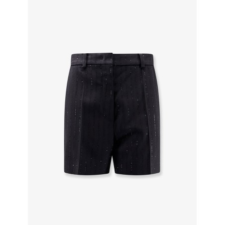 Siberia virgin wool shorts with sequins