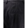 Siberia virgin wool shorts with sequins