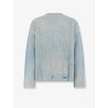 Reversible wool sweater with distressed effect