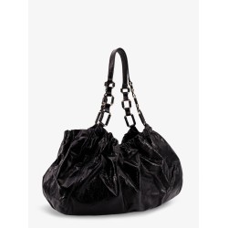 Patent leather shoulder bag