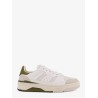 Caly low-top leather and suede sneakers