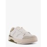 Caly low-top leather and suede sneakers