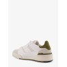 Caly low-top leather and suede sneakers