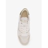 Caly low-top leather and suede sneakers
