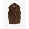 Bormida alpaca and wool sleeveless coat