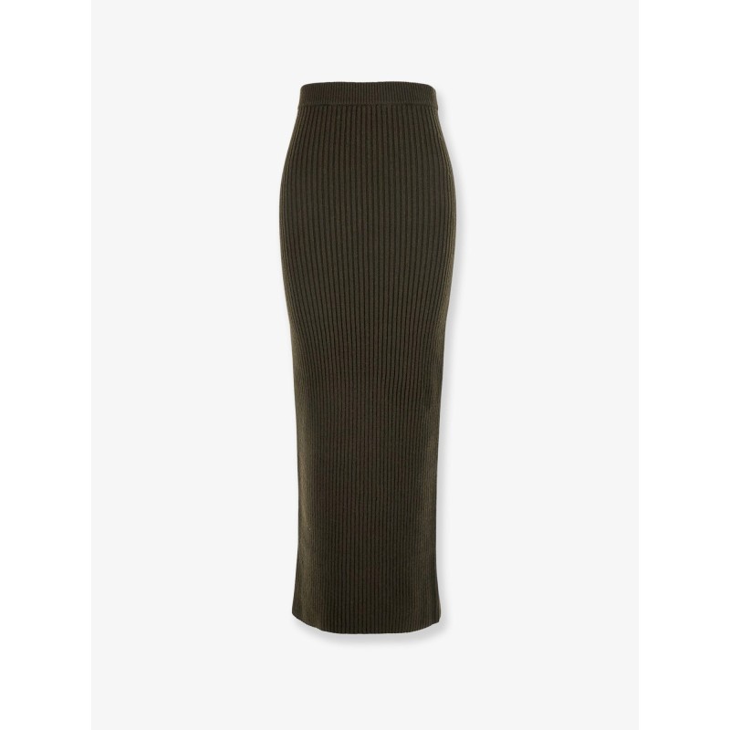 Boris wool and cashmere long skirt