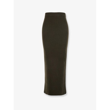 Boris wool and cashmere long skirt