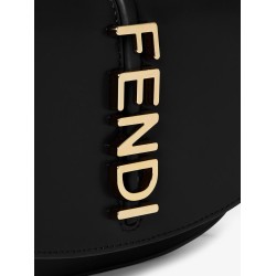 Wallet on Chain Fendigraphy leather shoulder bag