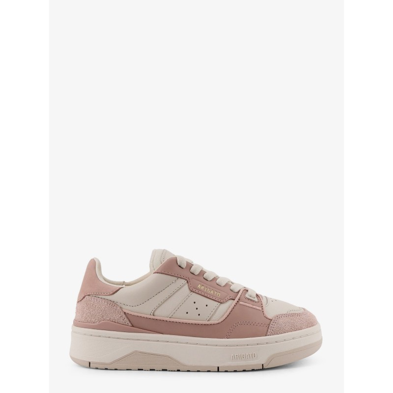 Clay low-top suede and leather sneakers