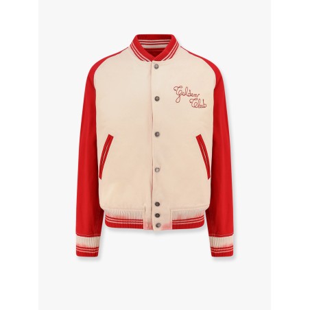 Nic cotton jacket with maxi Golden Club embroidery