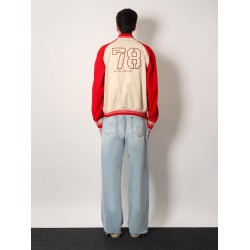 Nic cotton jacket with maxi Golden Club embroidery