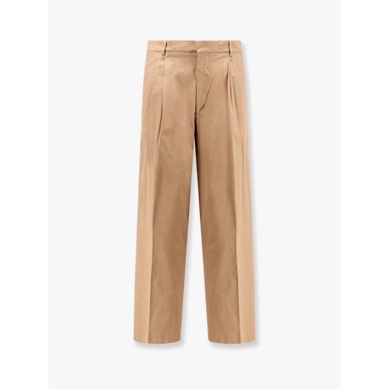 Cotton trouser with frayed edges