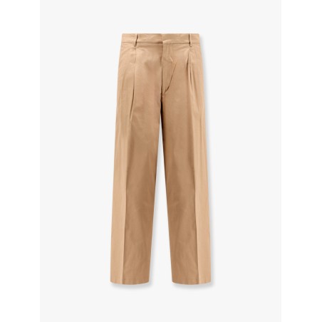 Cotton trouser with frayed edges