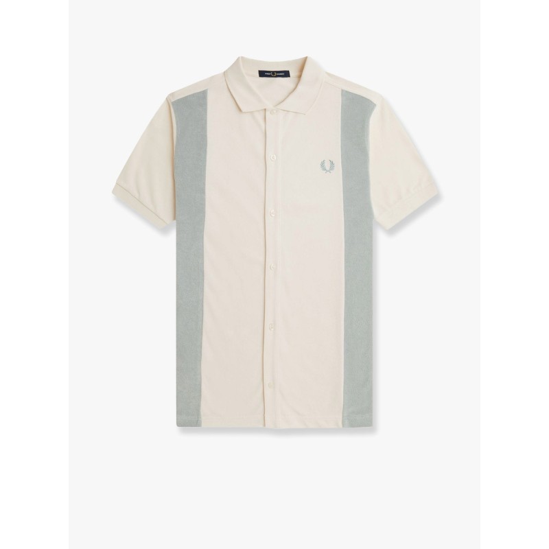 Cotton piquet polo shirt with towel inserts