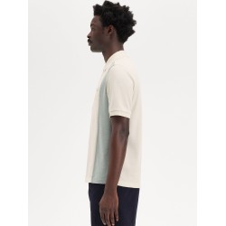 Cotton piquet polo shirt with towel inserts