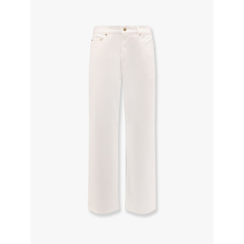 Skate white denim trouser
