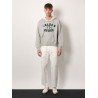 Skate white denim trouser