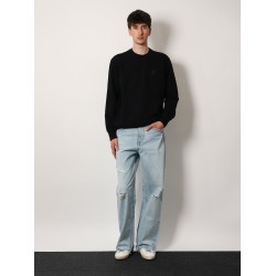 Cotton sweatshirt with iconic frontal star