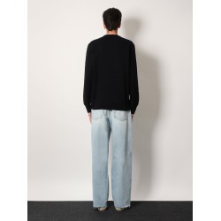Cotton sweatshirt with iconic frontal star