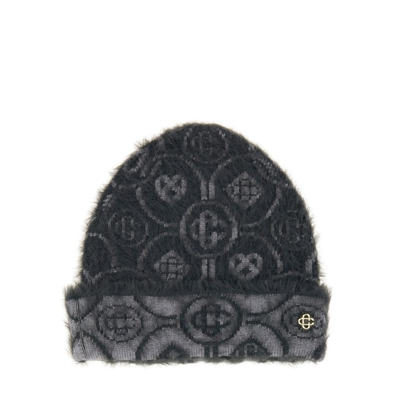 MONOGRAM MOHAIR BEANIE