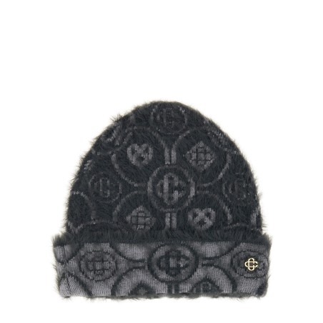 MONOGRAM MOHAIR BEANIE
