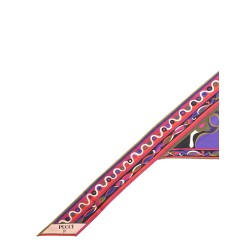 "BANDEAU" TRIANGLE SCARF IN ORCHID PRINT