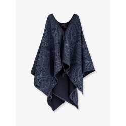 Wool and cashmere cape