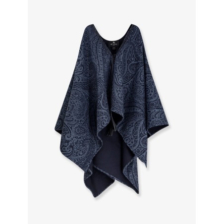 Wool and cashmere cape