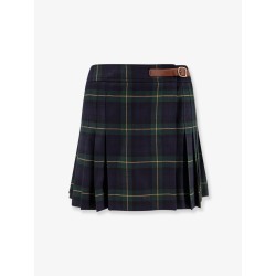 Tartan wool kilt miniskirt