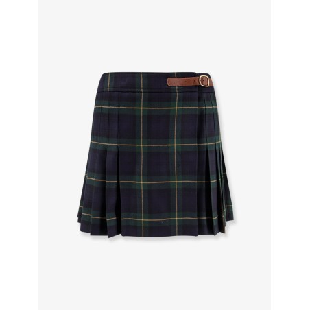 Tartan wool kilt miniskirt