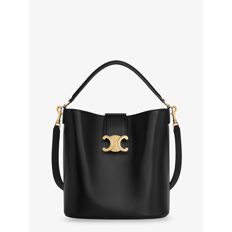Louise Medium leather bucket bag