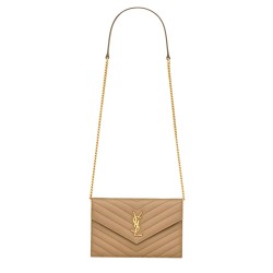 "ENVELOPE CASSANDRE" WALLET WITH CHAIN