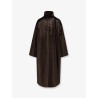 Mandarin faux fur coat