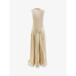 Viscose and silk long dress