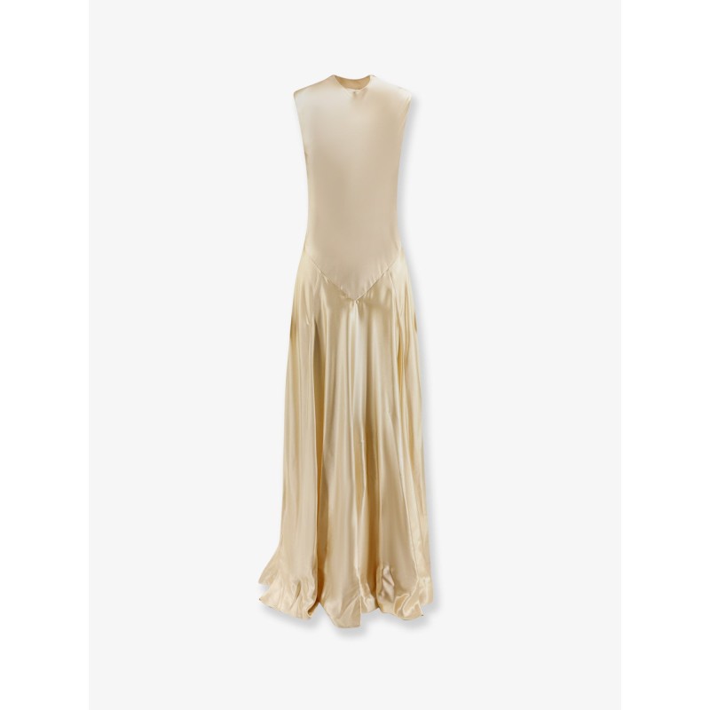 Viscose and silk long dress