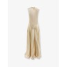 Viscose and silk long dress