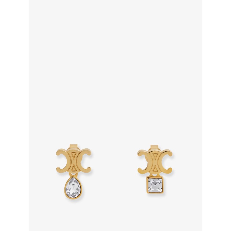 Twinkle Triomphe metal earrings with rhinestones