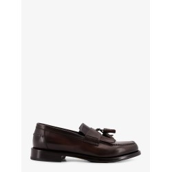 Leather loafers with tassels