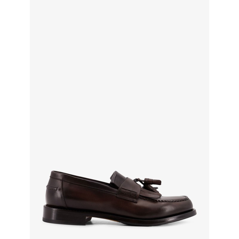 Leather loafers with tassels