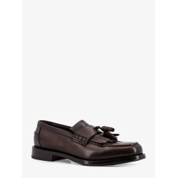 Leather loafers with tassels