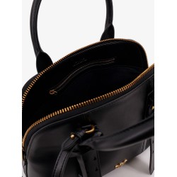 Bowling bag leather shoulder bag