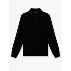 Virgin wool polo sweater