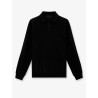 Virgin wool polo sweater