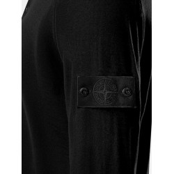 Virgin wool polo sweater