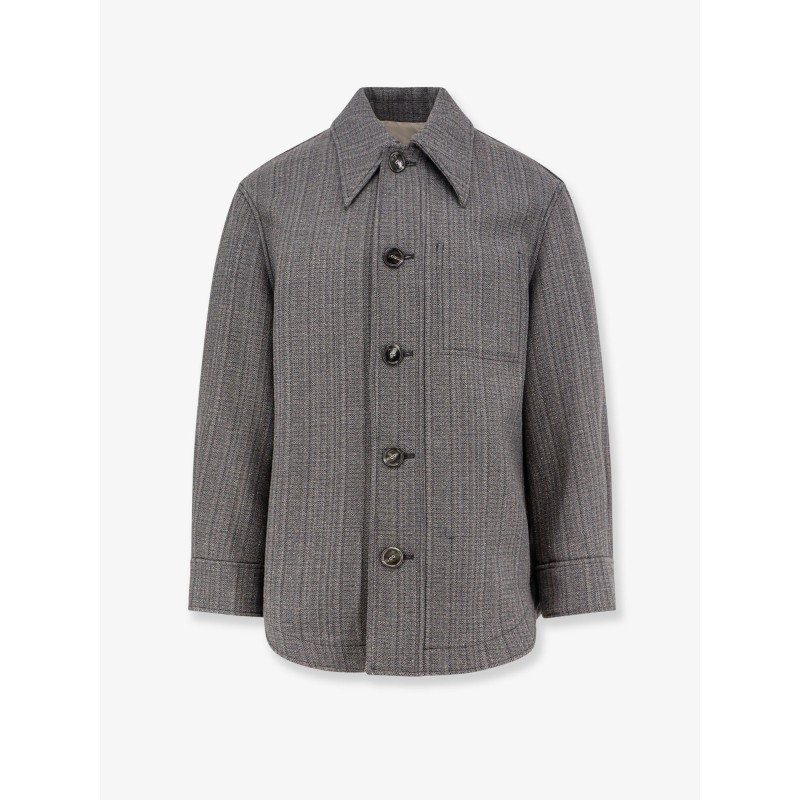 Wool blend overshirt